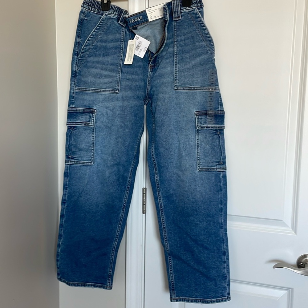 American Eagle new cargo jeans size 14